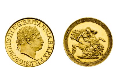 Sovrano, 1817 da Benedetto Pistrucci